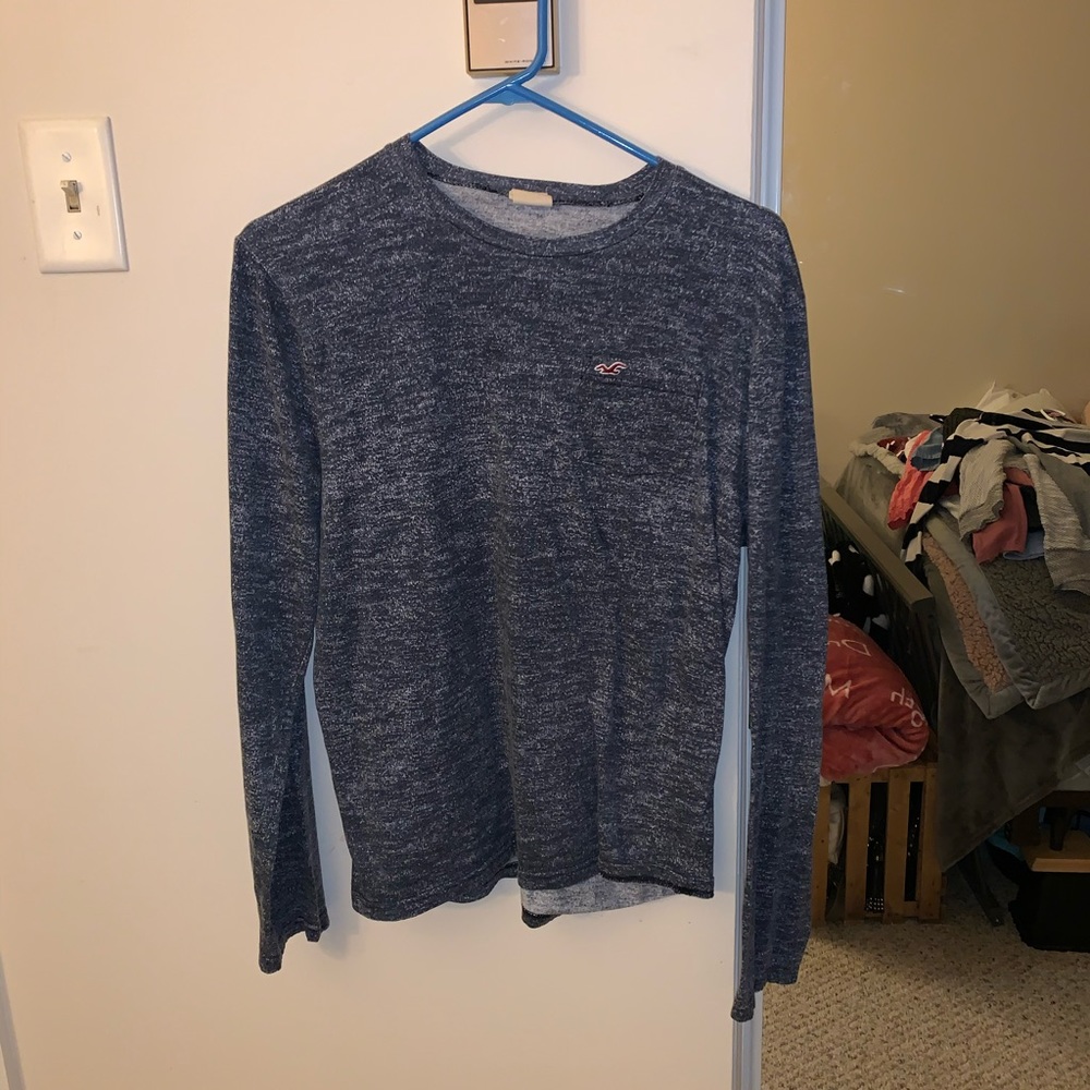 Blue speckled long sleeve